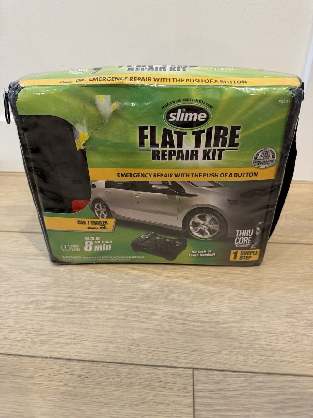 Slime Emergency Flat Tire Repair Kit 450mL Sealant Pump Car Inflator Easy Fix